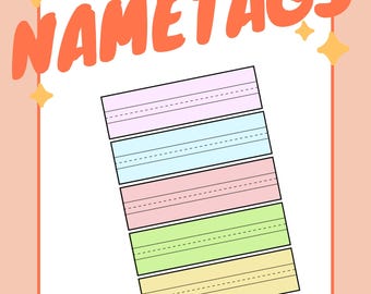 Pastell Namensschilder