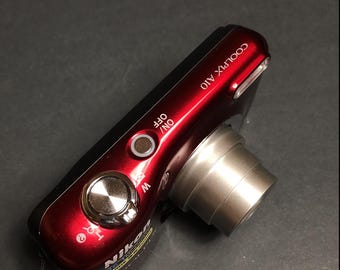 Nikon Coolpix A10 Digital Camera - Red - 16.1 MP, 5x Zoom - Etsy