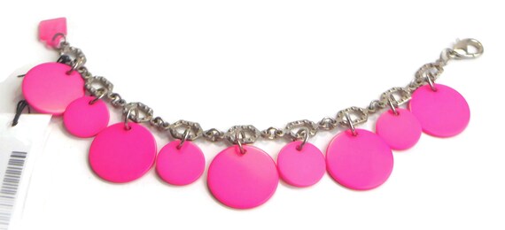 Sobral Fichas N34 Fuchsia Pink Charm Disks on Sil… - image 5