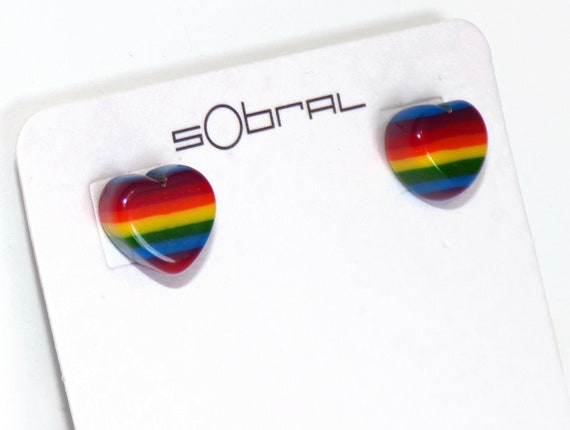 Sobral Pop Pride Mini Hearts LGBTQ Rainbow Flag S… - image 1