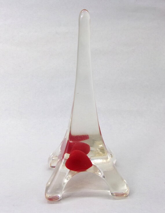 Sobral Objetos Heart Inclusion Clear Eiffel Tower… - image 4