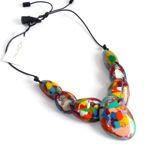 Sobral Nuage Singular Multi Color Large Beads Art… - image 1