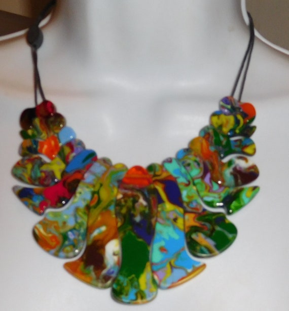 Sobral Abissal Profundo Pollock Bead Statement Nec