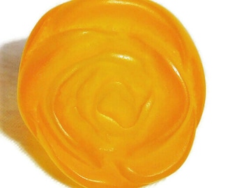 Sobral Classicos Rosa Rose Frost Matte Bright Yellow Artist Made Ring