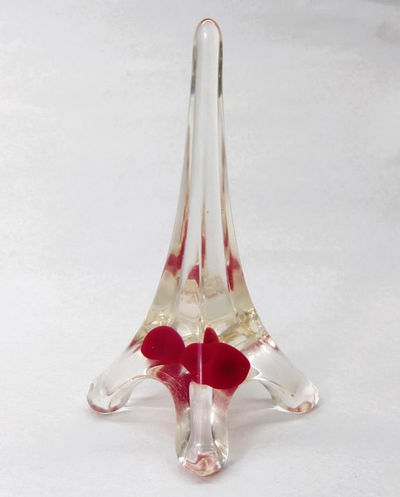 Sobral Objetos Heart Inclusion Clear Eiffel Tower… - image 1