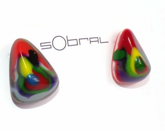 Sobral Classicos Nina Kandinsky Artist Made Post Earrings