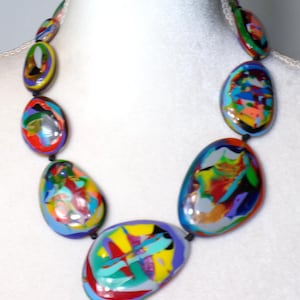 Sobral Kandinsky Gabriele Reversible Large Beads Statement Artist Made Necklace
