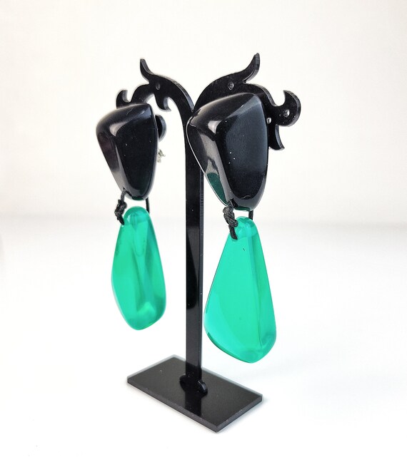 Sobral Classicos Cusco Green & Black Bead Artist … - image 3