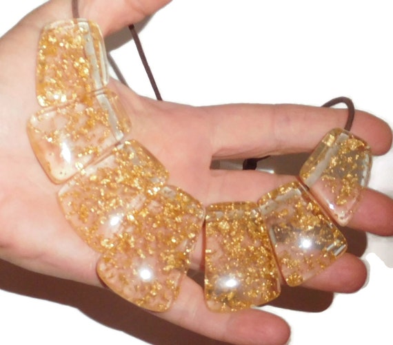 Sobral Metalique Rilma Gold Inclusion Beads Artis… - image 4