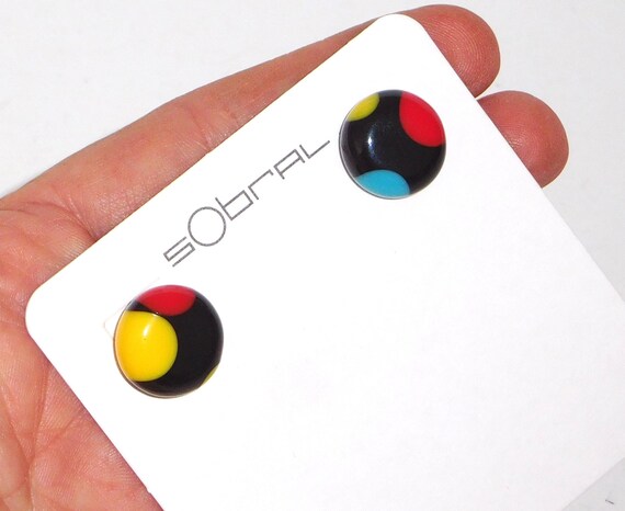 Sobral Dots Multicolor Polka Dots on Black Beads … - image 4