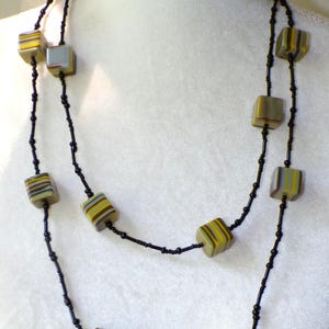 Sobral Pop Art Popinho Longo Yellow Programado 56&quot; Necklace