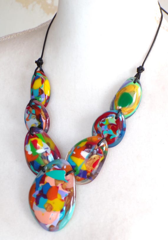 Sobral Nuage Singular Multi Color Large Beads Art… - image 3