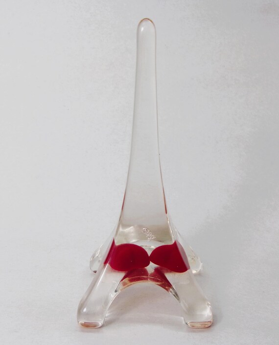 Sobral Objetos Heart Inclusion Clear Eiffel Tower… - image 2