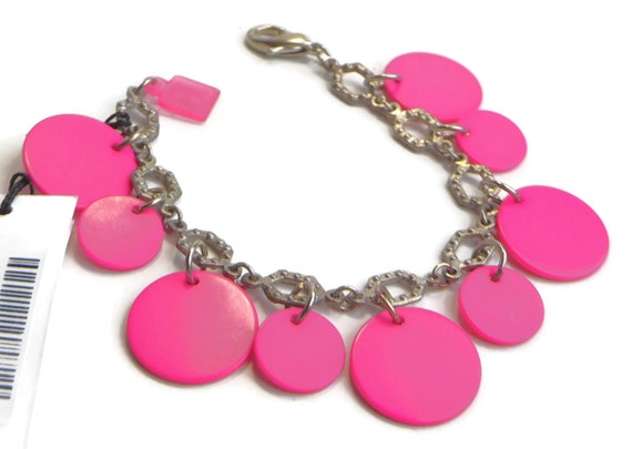 Sobral Fichas N34 Fuchsia Pink Charm Disks on Sil… - image 4