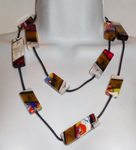 Sobral Patchwork Mariane Multi Pattern 45" Long B… - image 1