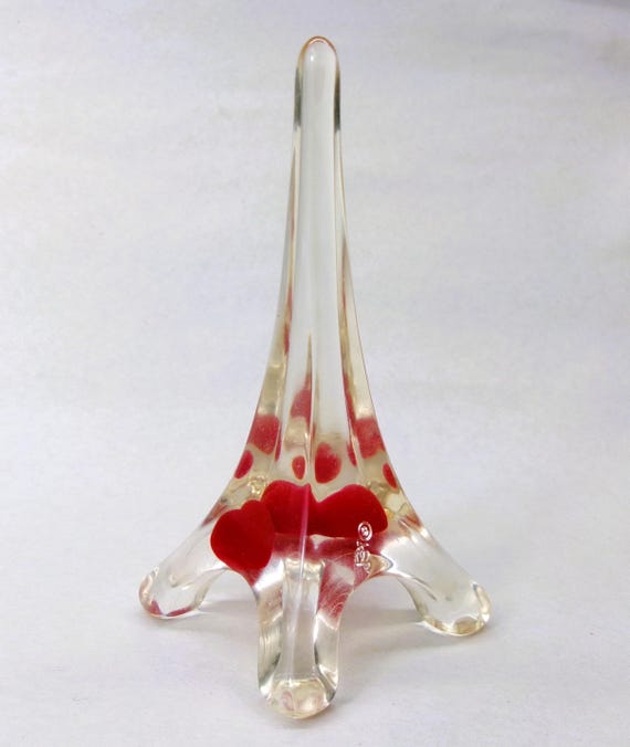 Sobral Objetos Heart Inclusion Clear Eiffel Tower… - image 3