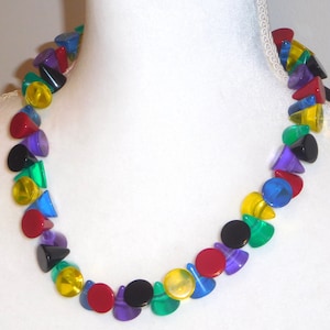 Sobral Mix 2023 Lagerfeld Multi Cone Spike Beads Artist Made Statement Necklace