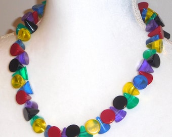 Sobral Mix 2023 Lagerfeld Multi Cone Spike Beads Artist Made Statement Necklace