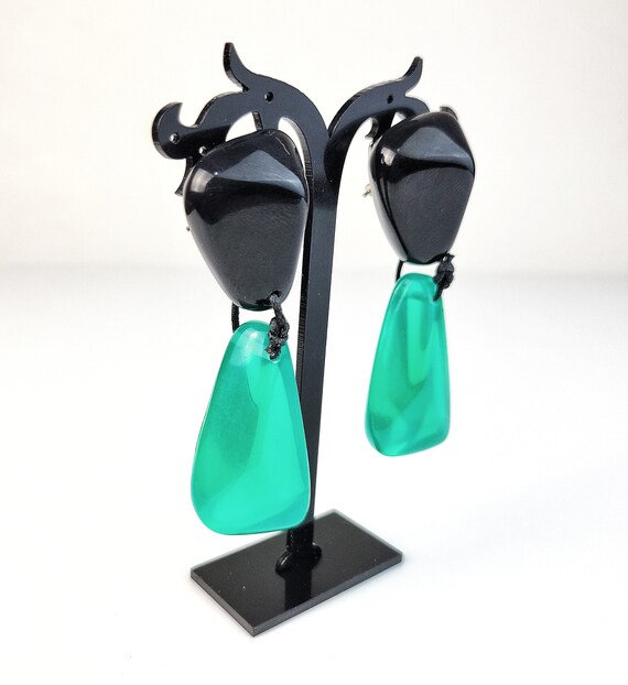 Sobral Classicos Cusco Green & Black Bead Artist … - image 2