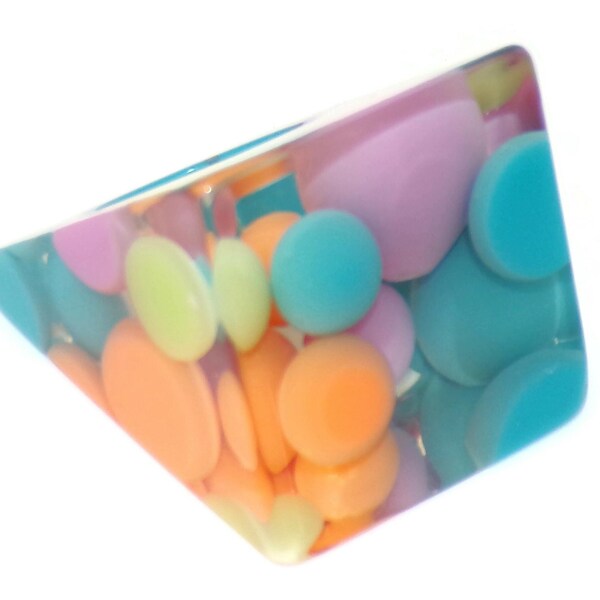 Sobral Rare Retired Petit Boules Picadeiro Polka Dot Einschluss Künstlerring Größe 6,75