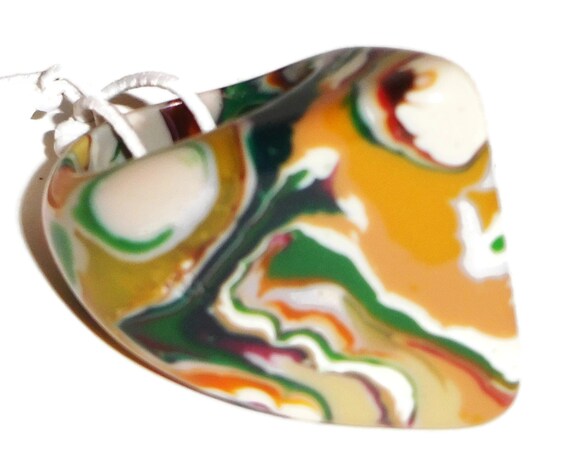 Sobral Gorky Gotejado Cerrado Marbled Earthy Hues Artist Made Statement Ring Size 6.75