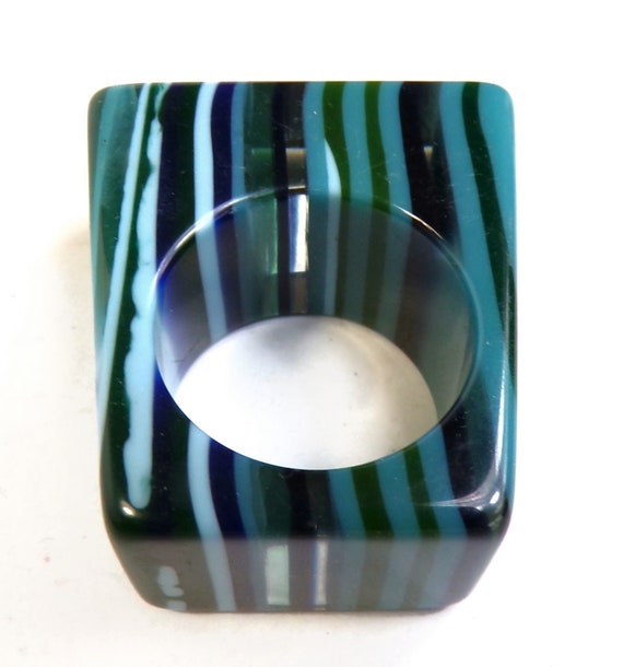 Sobral Rare Pop Art Leda Blue Programado Stripe A… - image 5
