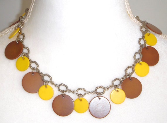 Sobral Fichas N34 Charm Disks on Silver Tone Chai… - image 6