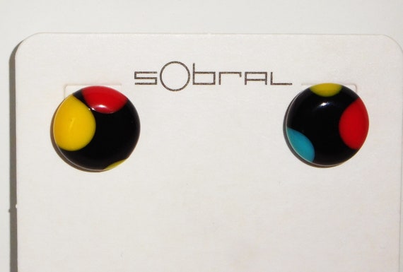 Sobral Dots Multicolor Polka Dots on Black Beads … - image 2