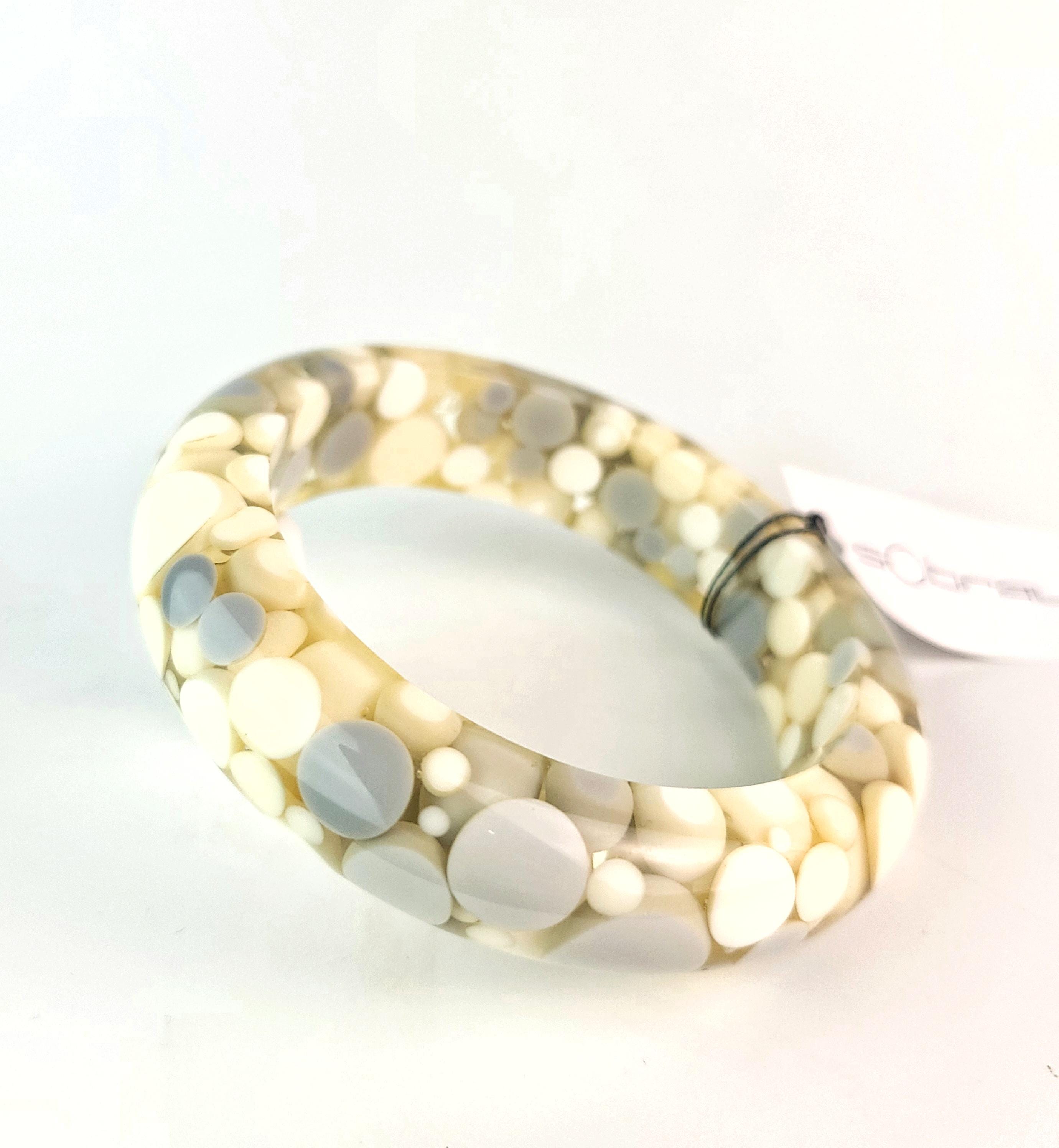 Sobral Petit Boules PML07 ホワイト＆グレー ポルカドット 