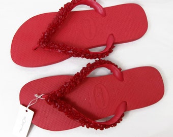 Sobral / Havaianas Brazil tongs en caoutchouc pour femmes à la retraite, sandales taille US 9