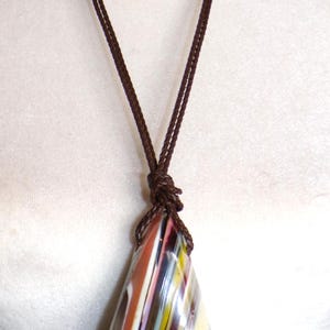Sobral Pedra Naturais Agatha Artist Made Statement Large Pendant Necklace