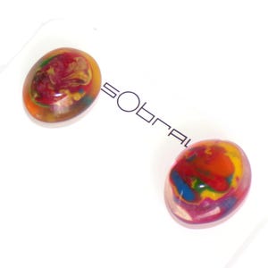 Sobral Nuage Nebula Multi Color Post Artist Made Earrings