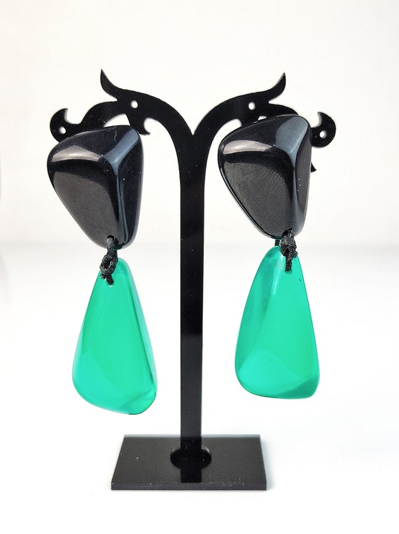 Sobral Classicos Cusco Green & Black Bead Artist … - image 1