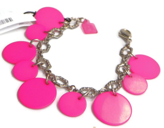 Sobral Fichas N34 Fuchsia Pink Charm Disks on Sil… - image 6