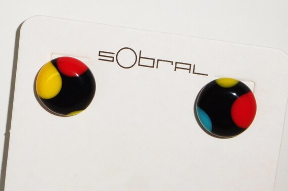 Sobral Dots Multicolor Polka Dots on Black Beads … - image 3
