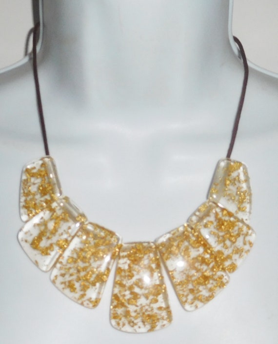 Sobral Metalique Rilma Gold Inclusion Beads Artis… - image 1
