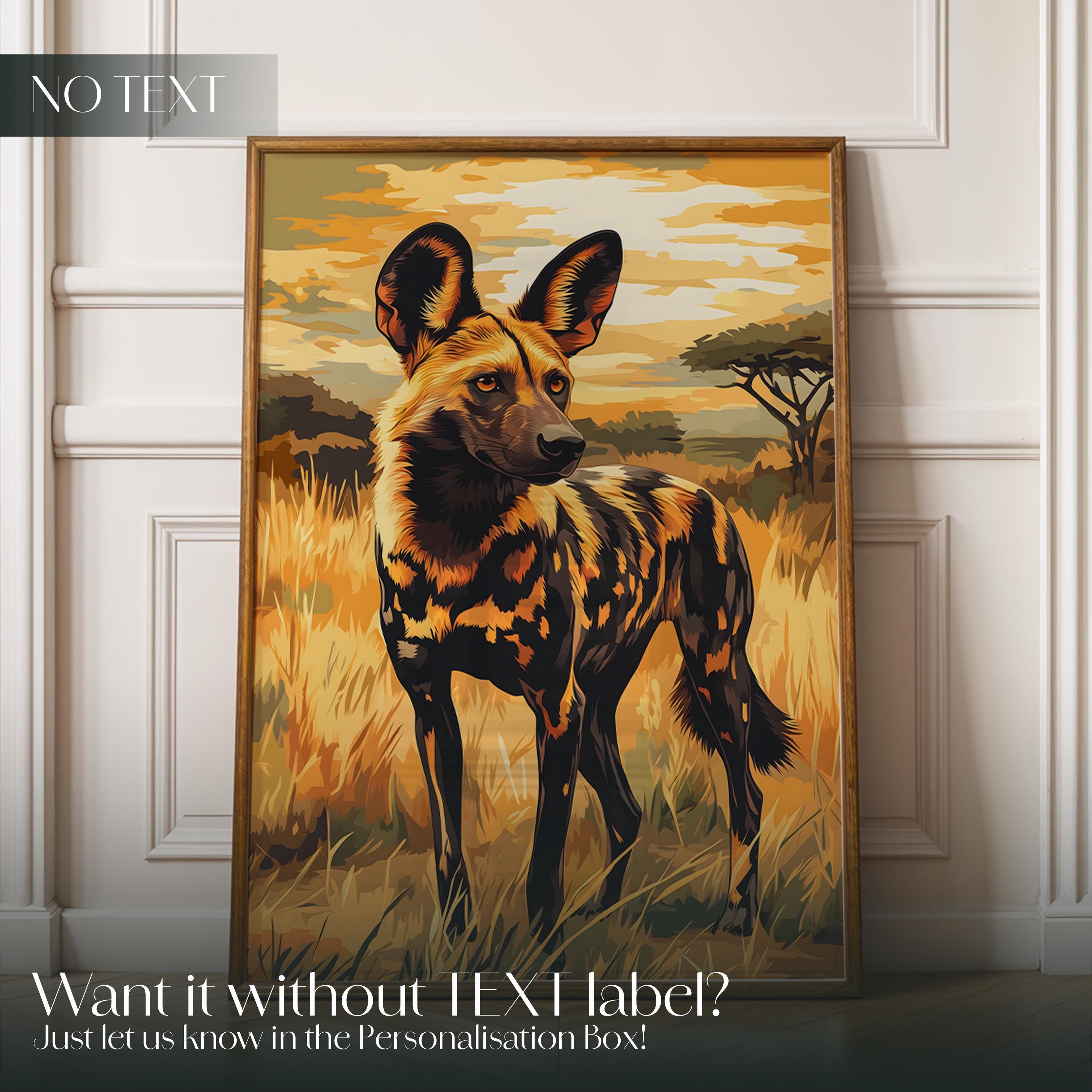 African Wild Dog Print: Vivid Wildlife Art, Nature Lover Gift - Etsy