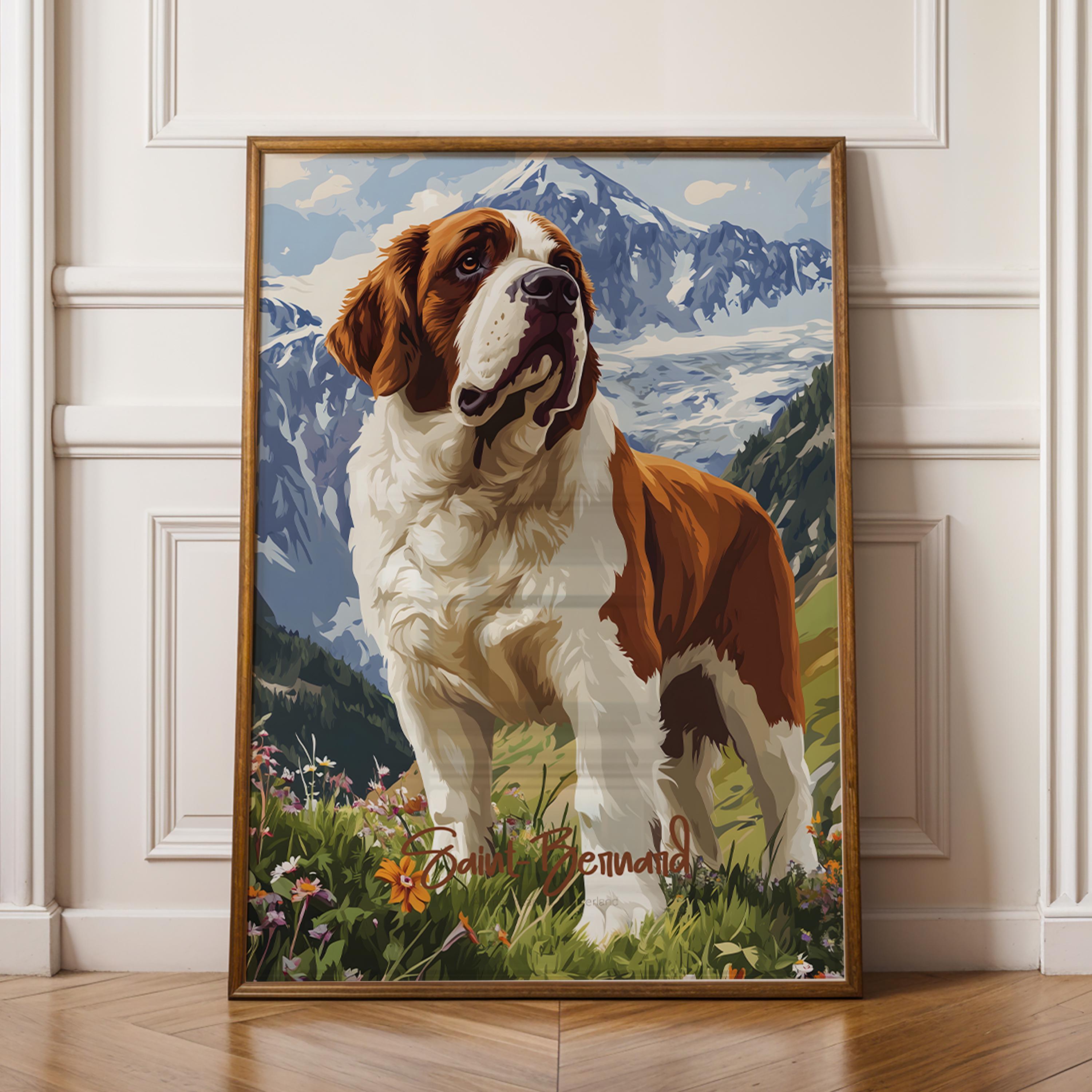 A Bunch Of Dog Door Cover Saint Bernards Are The Best! - Lerner