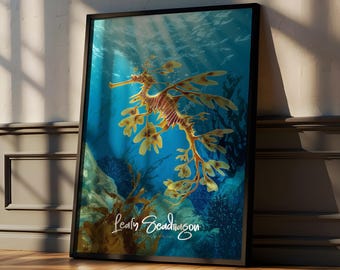 Seedrache Print: Einzigartige Meereskreatur Wandkunst