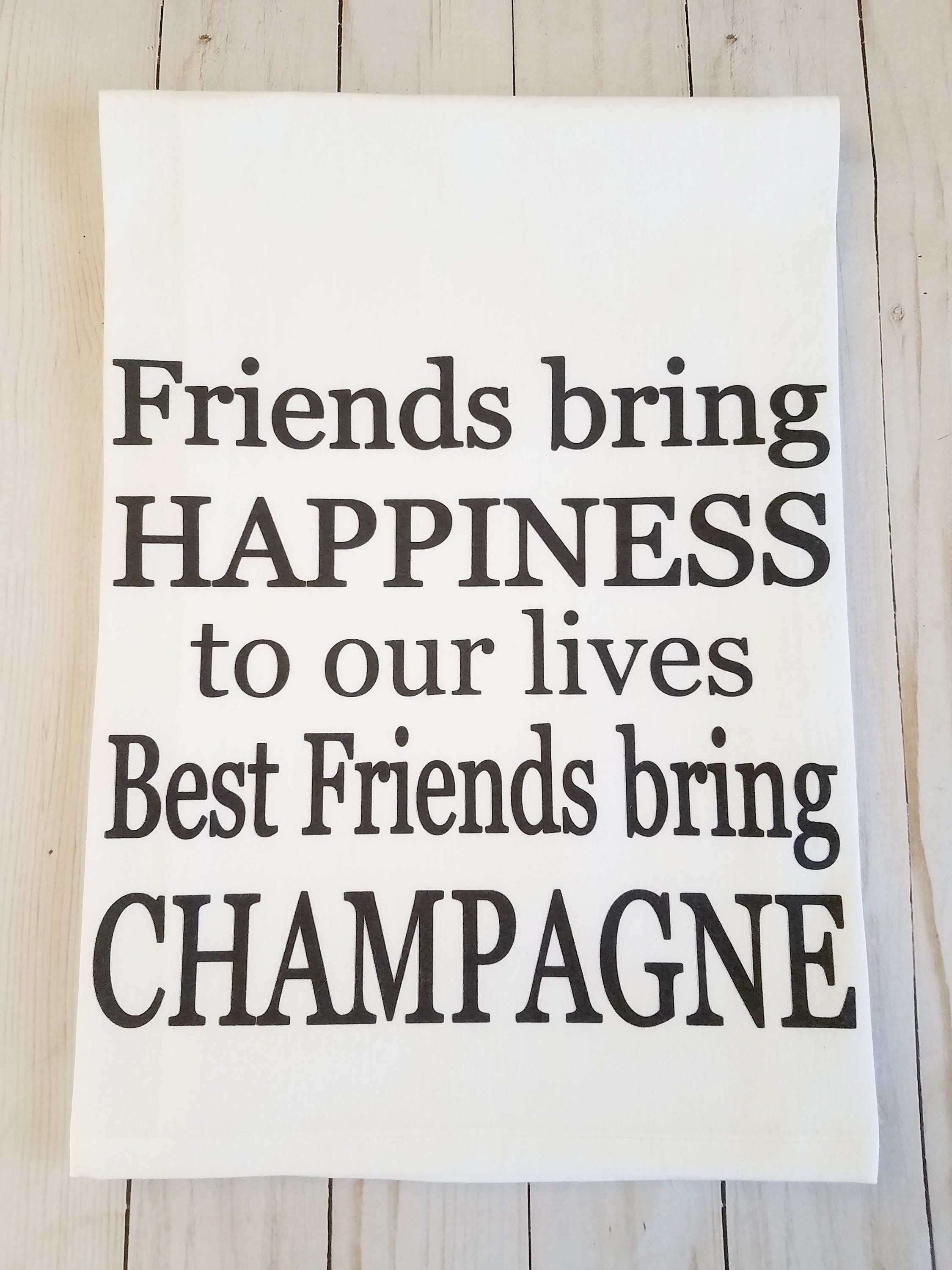Champagne Toast Printed Tea Towel, Engagement Party Gift - Etsy, image size:2250x3000
