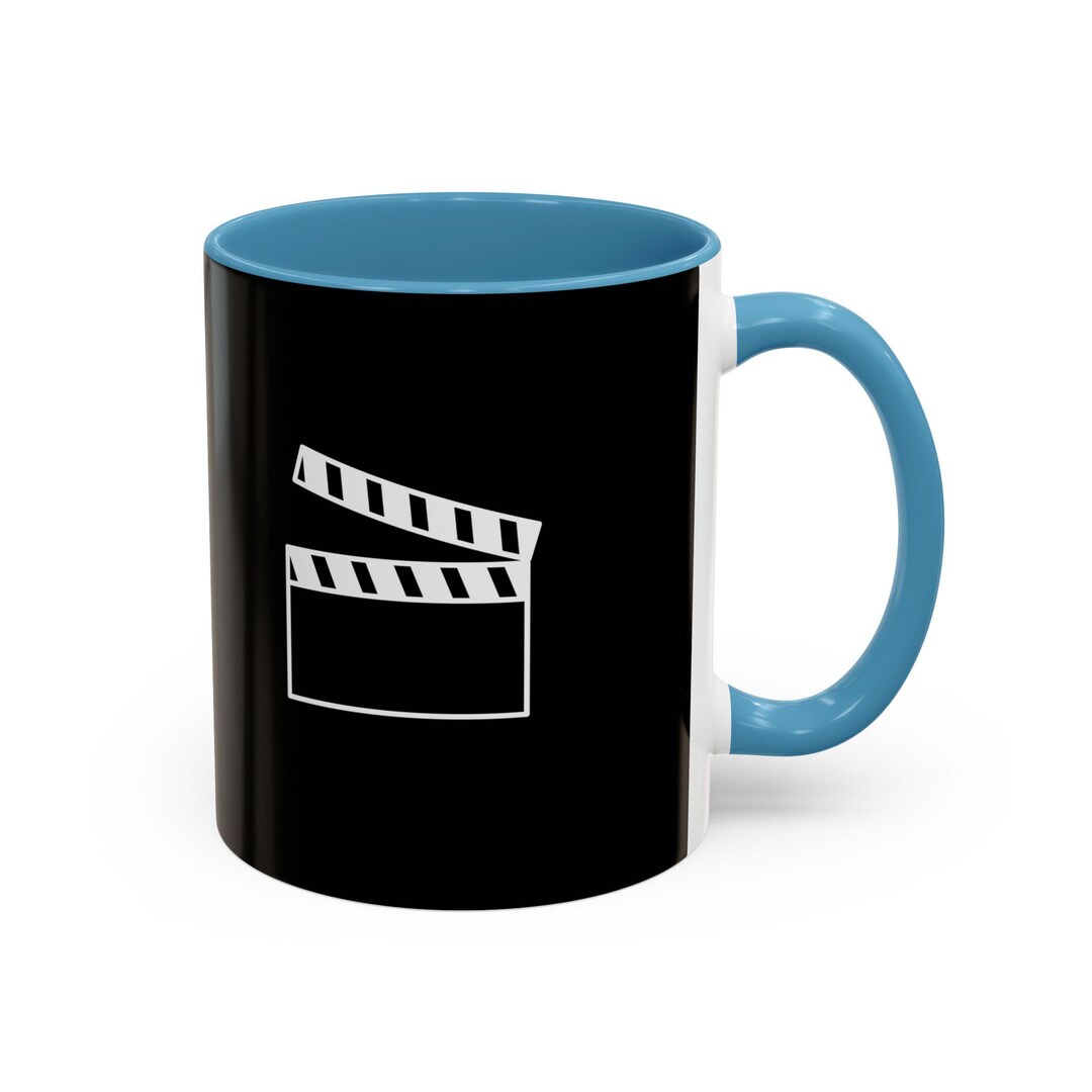 Cinematic Accent Coffee Mug | Movie Lover Gift, Film Buff Mug ...