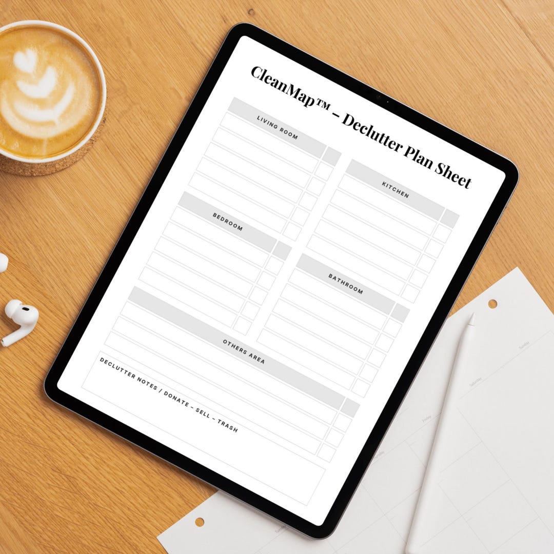 Cleanmap™ – Declutter Plan Sheet | Fișă Organizare Spațiu – A4 ...