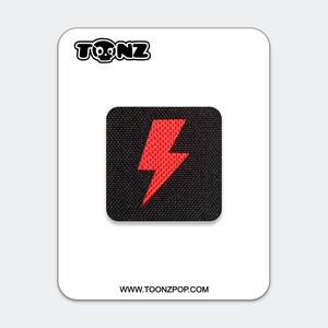 Tiny Lighting Bolt Patch: Hook and Loop, Morale Patch image 8