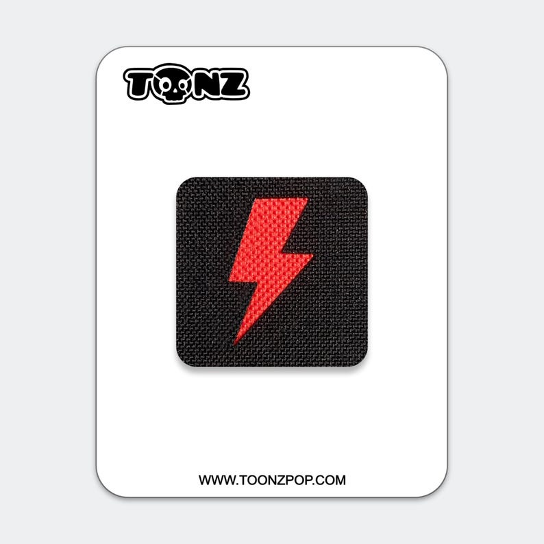 Tiny Lighting Bolt Patch: Hook and Loop, Morale Patch image 8
