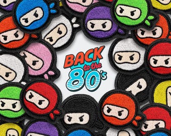 Mini Ninja Patch: Iron On/Sew On/Gamer Backpack Badge/Hook and Loop