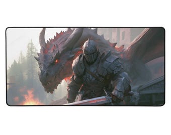 Mousepad Dragon Slayer – Tapete de mesa para jogadores de RPG
