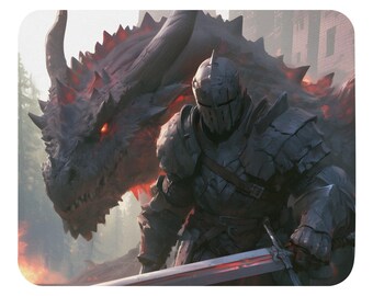 Mousepad Dragon Slayer – Tapete de mesa para jogadores de RPG
