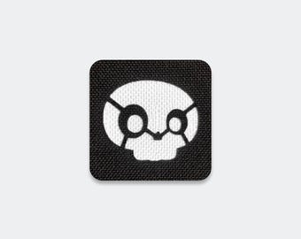 Parche táctico TOONZ "Skully": cierre de velcro, parche para levantar la moral.