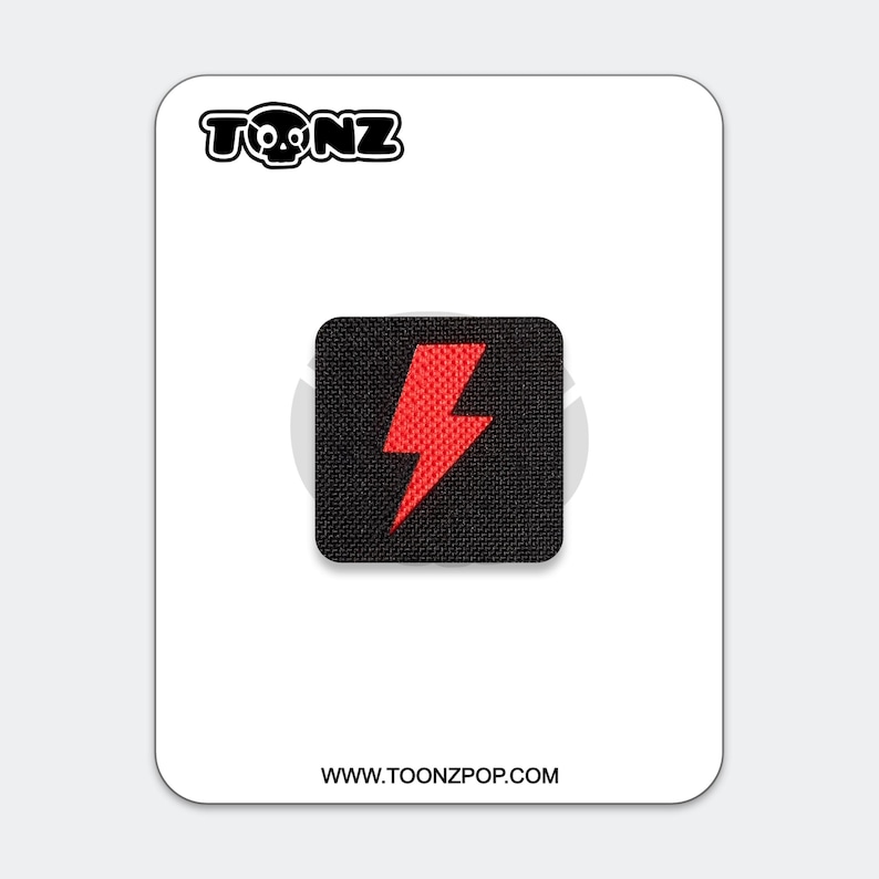 Tiny Lighting Bolt Patch: Hook and Loop, Morale Patch image 7