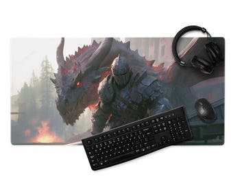 Mousepad Dragon Slayer – Tapete de mesa para jogadores de RPG
